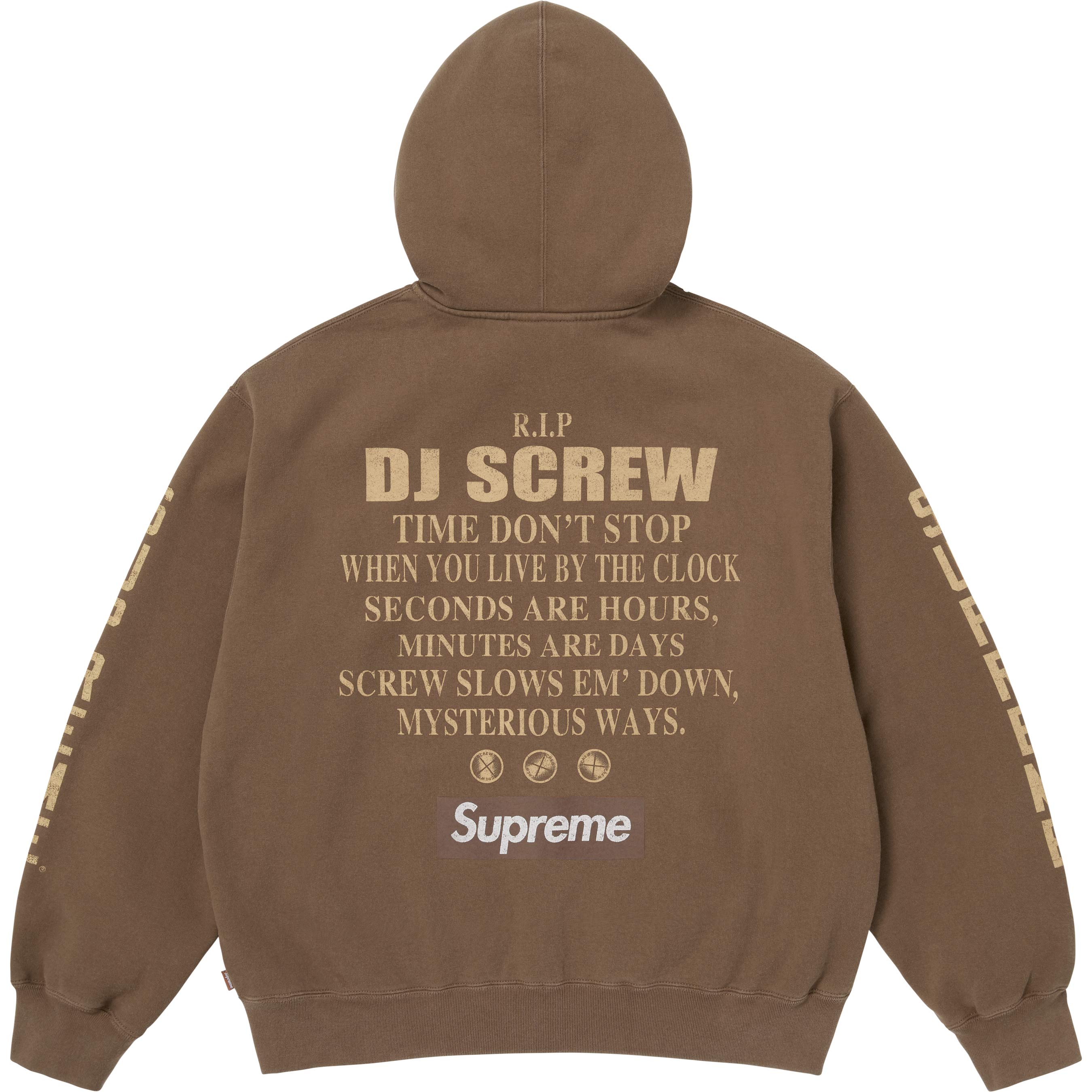 Supreme/DJ Screw Zip Up Hooded Sweatshirt view 11